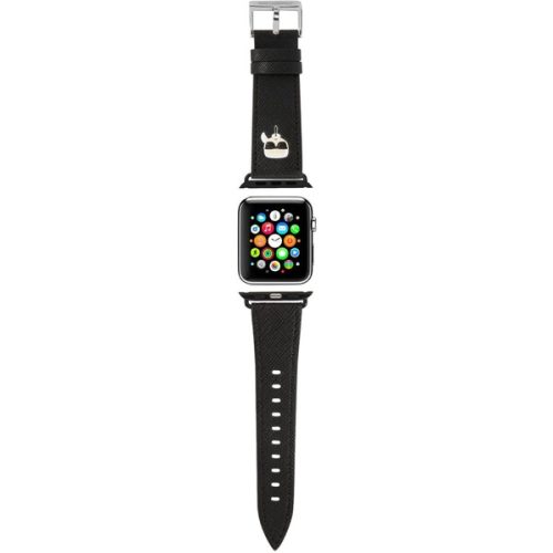 Karl Lagerfeld Karl Head PU řemínek pro Apple Watch 38/40/41mm černý Karl Lagerfeld