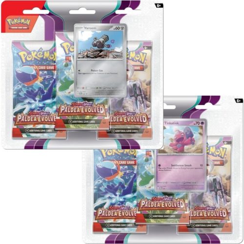Pokémon TCG: SV02 Paldea Evolved - 3 Blister Booster Pokémon Company