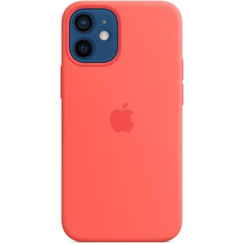 Apple silikonový kryt s MagSafe na iPhone 12 mini citrusově růžový Apple