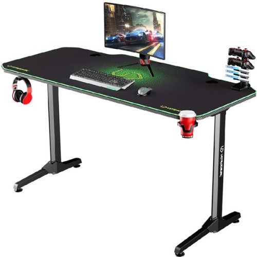 ULTRADESK FRAG - BLACK univerzální herní stůl s XXL podložkou pod myš černý Ultradesk