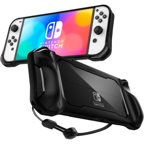 Spigen Rugged Armor ochranný kryt pro Nintendo Switch OLED černý Spigen