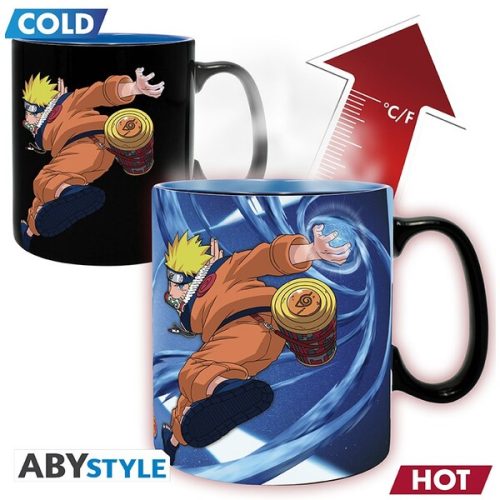 Hrnek Naruto - Naruto and Sasuke 460 ml (měnící se motiv) Abysse Corp