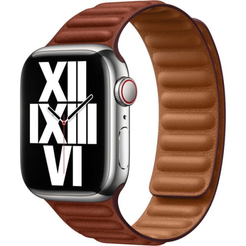 Apple Watch 41/40/38mm cihlově hnědý kožený tah - S/M Apple