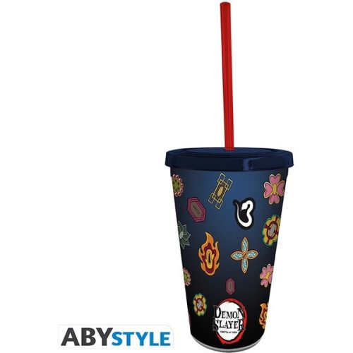 Kelímek s brčkem Demon Slayer - Pillars 470 ml Abysse Corp