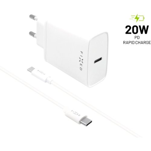 FIXED síťová USB-C nabíječka s USB-C/USB-C kabelem