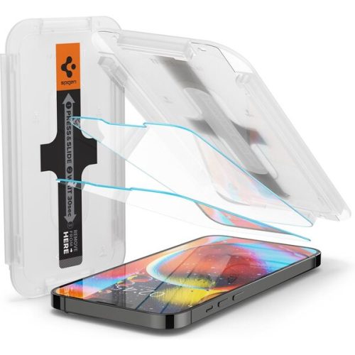Spigen Glas tR EZ Fit tvrzené sklo 2 ks iPhone 13/13 Pro čiré Spigen