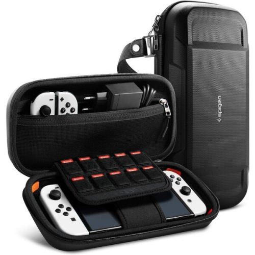 Spigen Rugged Armor Pro Pouch ochranné pouzdro pro Nintendo Switch/Switch OLED černé Spigen
