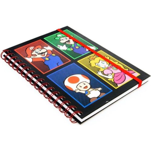 Blok A5 kroužkový Super Mario - Characters Pyramid International