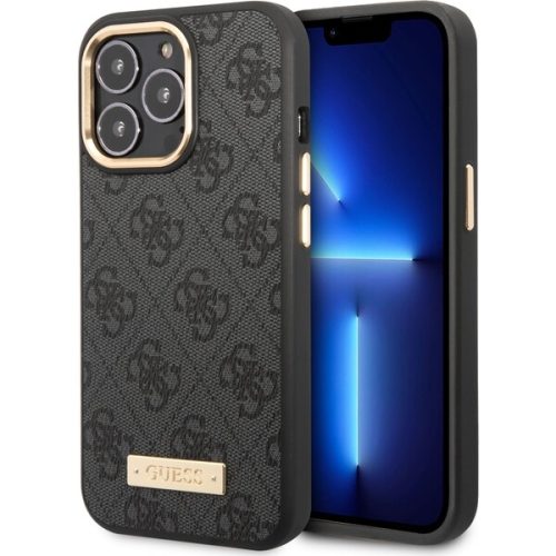 Guess PU 4G MagSafe kryt iPhone 14 Pro černý Guess