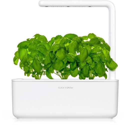 Click and Grow Smart Garden 3 chytrý květináč + 3ks kapslí se semínky bazalky bílý Click and Grow