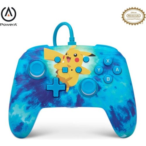 PowerA Enhanced drátový herní ovladač - Tie Dye Pikachu (Switch) PowerA