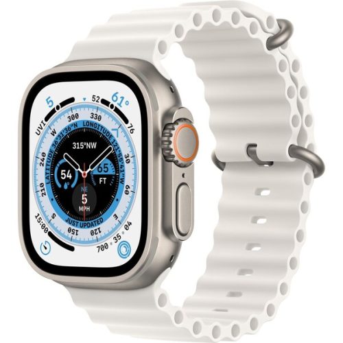 Apple Watch Ultra 49mm titanová s bílým oceánským řemínkem Apple