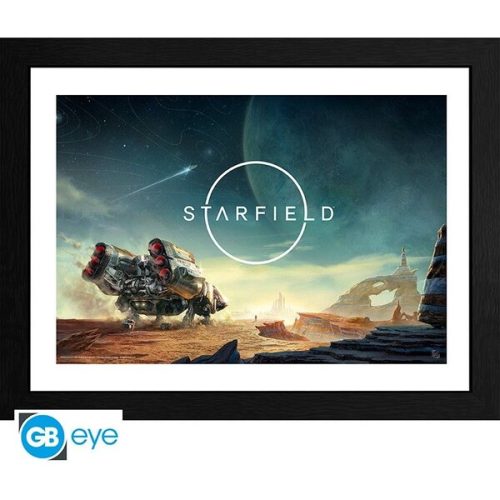 Obraz v rámu Starfield - Landing Abysse Corp