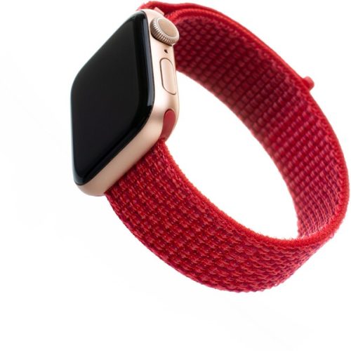 FIXED Nylon Strap nylonový pásek pro Apple Watch 42/44/45mm červený FIXED