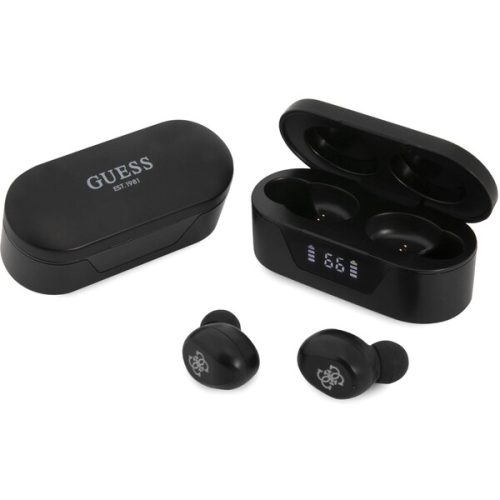 Guess True Wireless Classic Logo bezdrátová sluchátka černá Guess