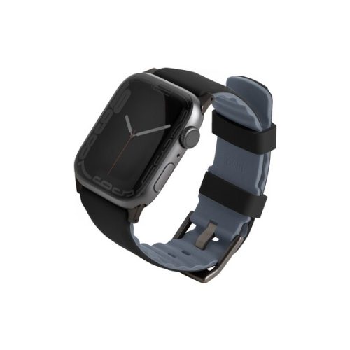 UNIQ Linus AiroSoft silikonový řemínek Apple Watch 45/44/42mm černý UNIQ