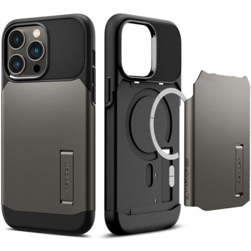 Spigen Slim Armor Mag iPhone 14 Pro šedý Spigen