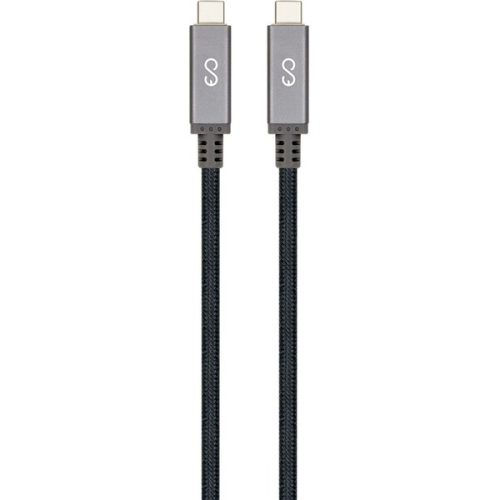 iWant USB-C to USB-C pletený kabel s Thunderbolt 3 šedý 1m iWant