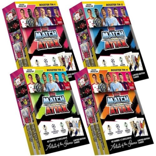 Fotbalové karty Topps UEFA UCL MATCH ATTAX 23/24 - Booster Tin Topps