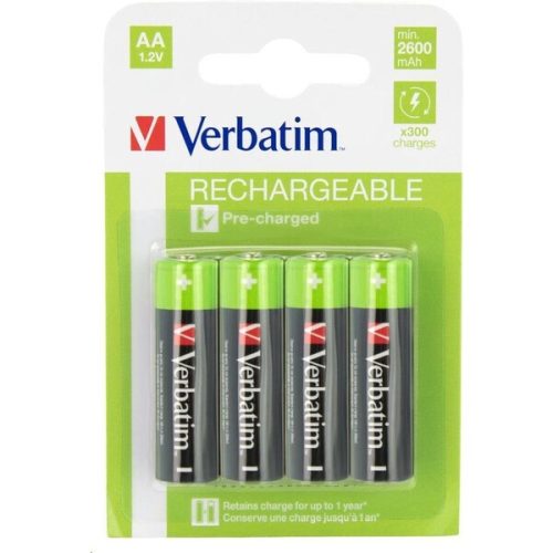 Verbatim AA Premium nabíjecí baterie 2600 mAh (4ks) VERBATIM