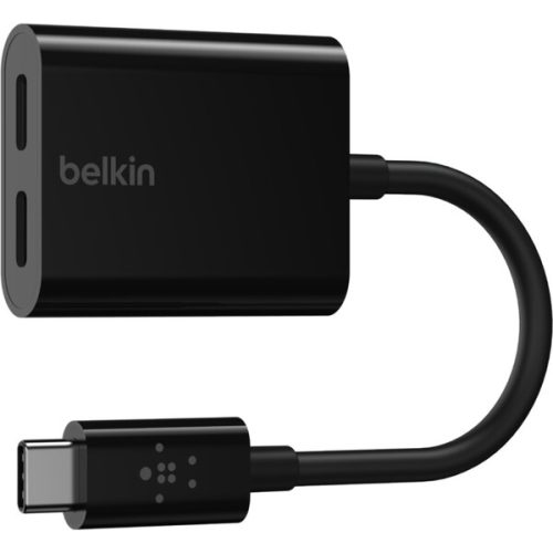 Belkin CONNECT USB-C audio/napájecí adaptér černý BELKIN
