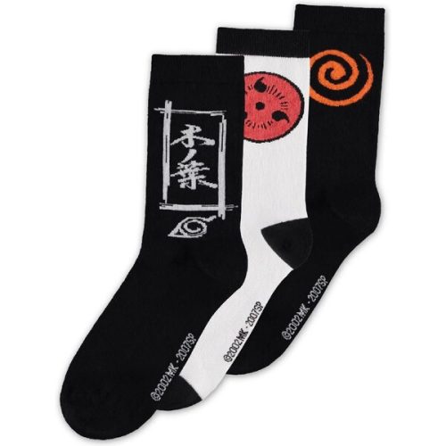 Ponožky Naruto Shippuden - Symbols 43/46 (3 kusy) Difuzed