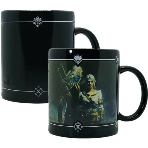Hrnek The Witcher 3 Geralt & Ciri 480 ml (měnící se motiv) Good Loot