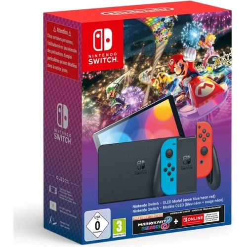 Konzole Nintendo Switch - OLED (Neon Blue&Red)+MK8DX+3M NSO Nintendo