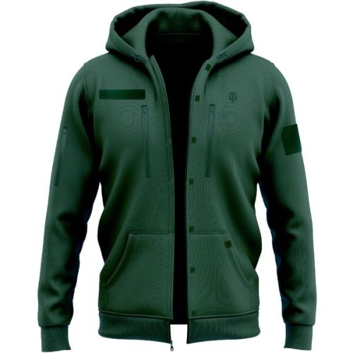 Mikina World of Tanks na zip Patches zelená L FS Holding