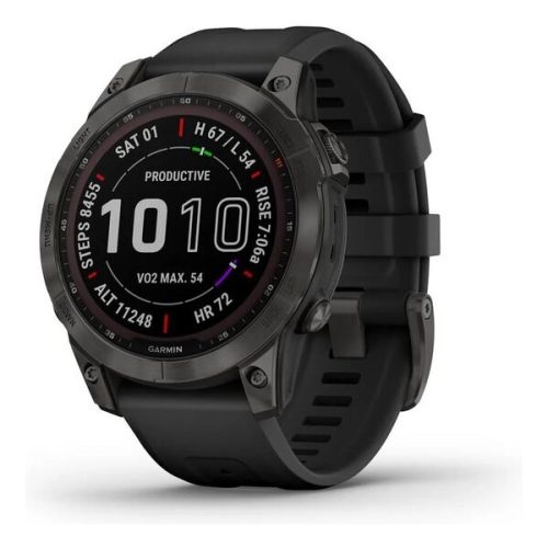Garmin Fenix 7 Sapphire Solar Edition Grey DLC Titanium / Black Band Garmin