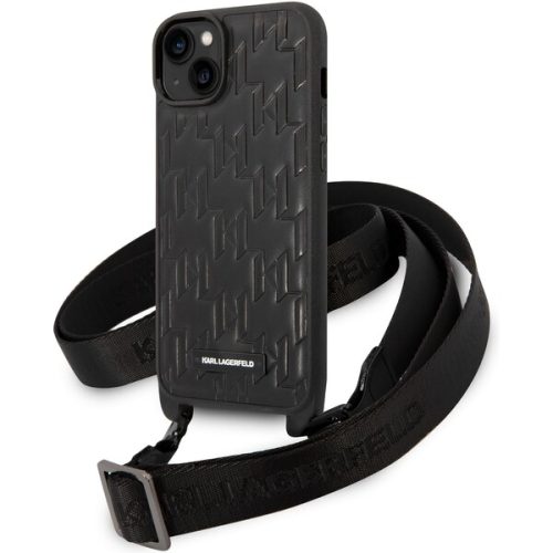 Karl Lagerfeld Monogram Crossbody kryt iPhone 14 Plus černý Karl Lagerfeld
