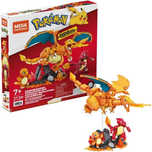 Pokémon Mega Construx Construction Set Charmander Evolution Set Mattel
