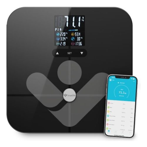 TrueLife FitScale W7 BT chytrá váha černá TRUELIFE