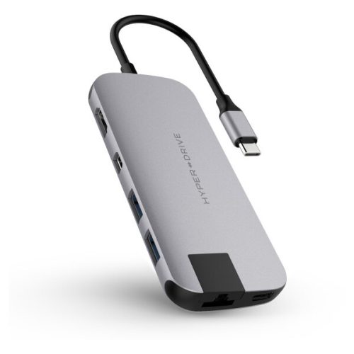 HyperDrive SLIM USB-C Hub vesmírně šedý Hyper