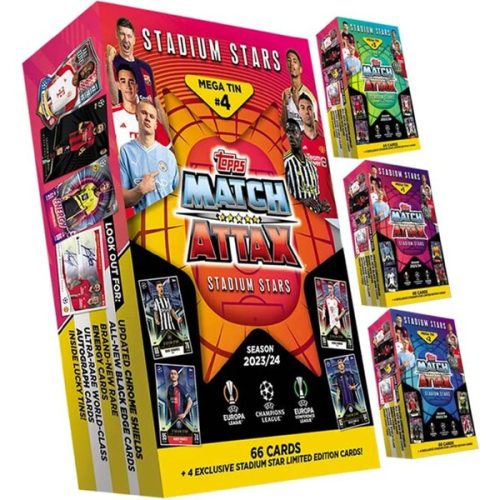Fotbalové karty Topps UEFA UCL MATCH ATTAX 23/24 - Mega Tin Topps
