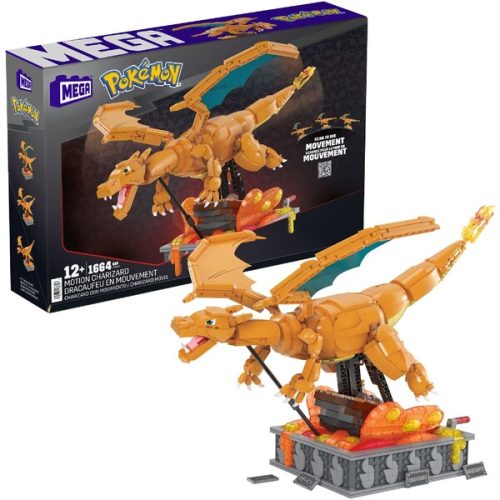 Pokémon Mega Construx Construction Set Motion Charizard 30 cm Mattel