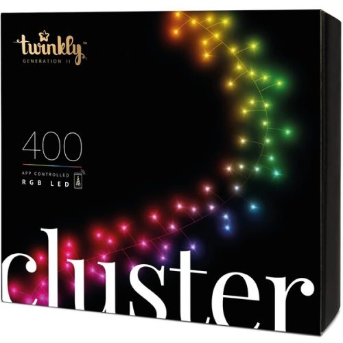 Twinkly Cluster Multi-Color chytrý řetěz se žárovkami 400 ks Twinkly