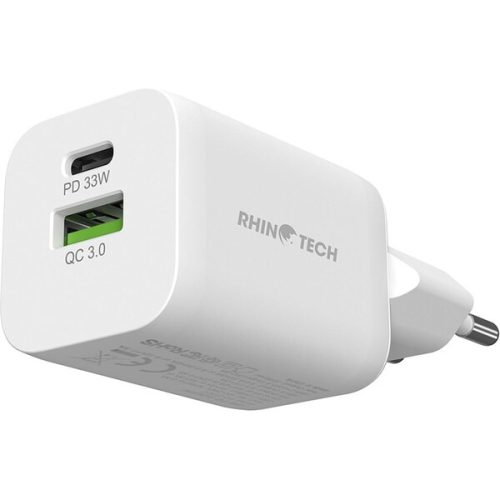 RhinoTech Mini Dual síťová nabíječka USB-C + USB-A