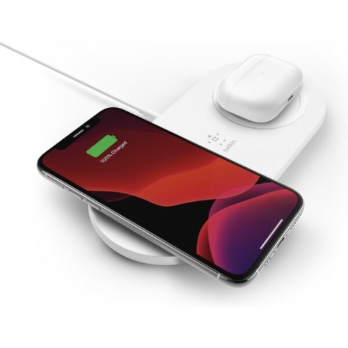Belkin BOOST CHARGE duální 15W bezdrátová nabíječka bílá BELKIN