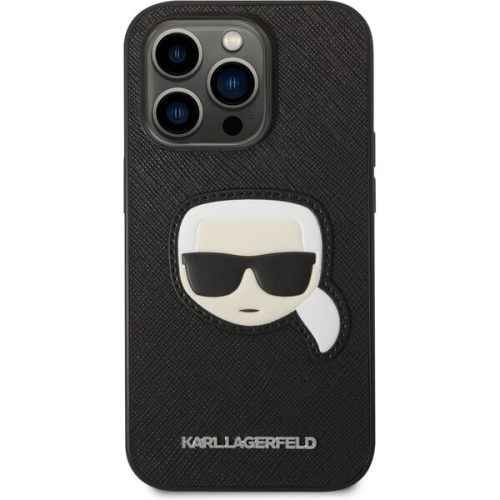 Karl Lagerfeld PU Saffiano Karl Head kryt iPhone 14 Pro černý Karl Lagerfeld