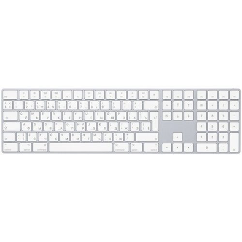 Apple Magic Keyboard s číselnou klávesnicí stříbrná - ruská Apple
