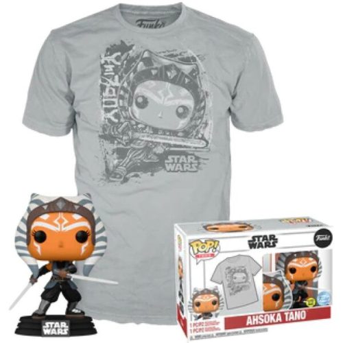 Funko POP! & Tee Box: Star Wars - Ahsoka Tano (GITD) M Funko