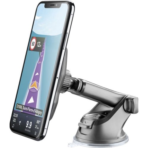 Cellularline MAG4 Pilot Force Wireless magnetický držák s bezdrátovým nabíjením černý CellularLine