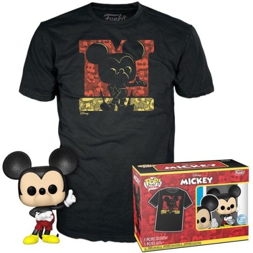 Funko POP! & Tee Box: Disney - Mickey L (Diamond Glitter) Funko