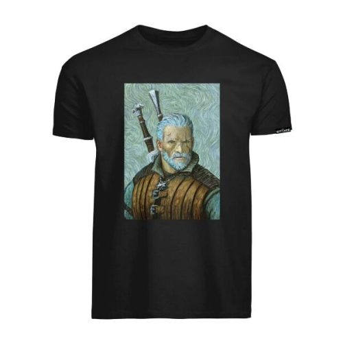 Tričko The Witcher - Geralt Van Gogh Art on Black XXL DPI Merchandising GmbH