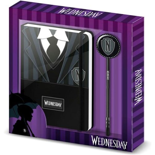 Dárkový set Wednesday - Uniforma (diář a pero) Karactermania