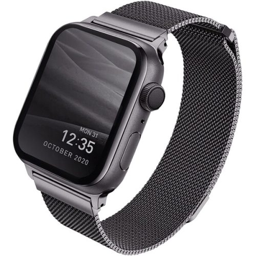 UNIQ Dante ocelový řemínek Apple Watch 49/45/44/42mm grafitový UNIQ