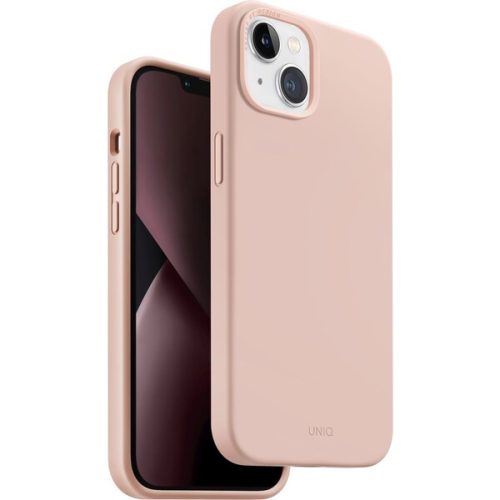 UNIQ Lino silikonový kryt iPhone 14 Plus růžový UNIQ