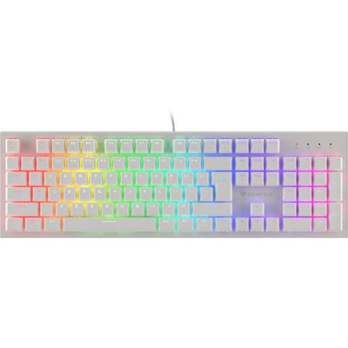 Genesis THOR 303 Outemu Peach Silent mechanická klávesnice US bílá Genesis
