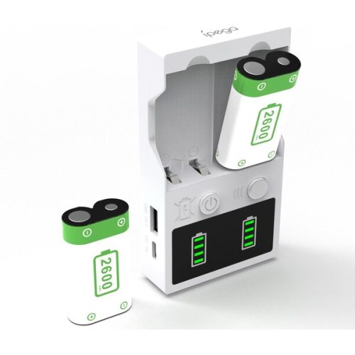 iPega XBX010 Nabíječka Baterií + 2ks Baterie 2200mAh pro XBox Series X/S bílá iPega